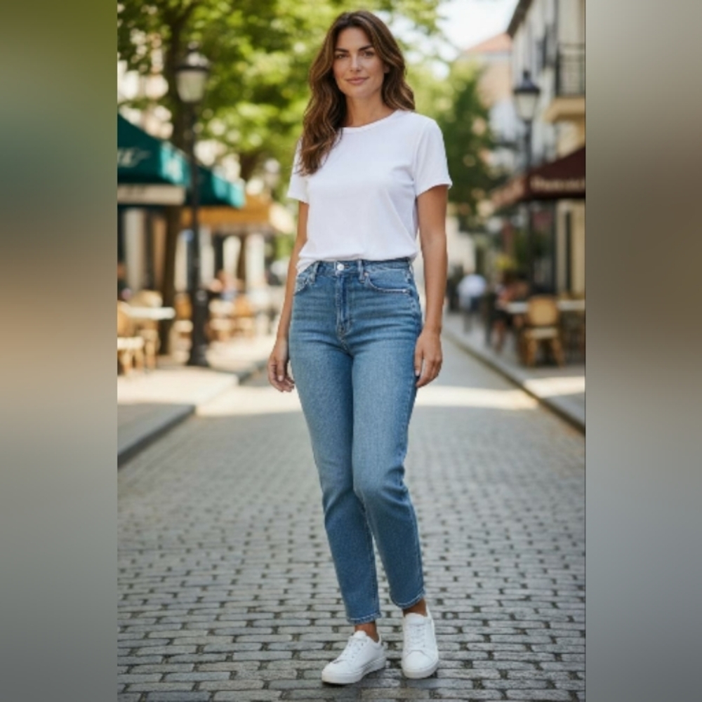 Abercrombie & Fitch High Rise Blue Jeans